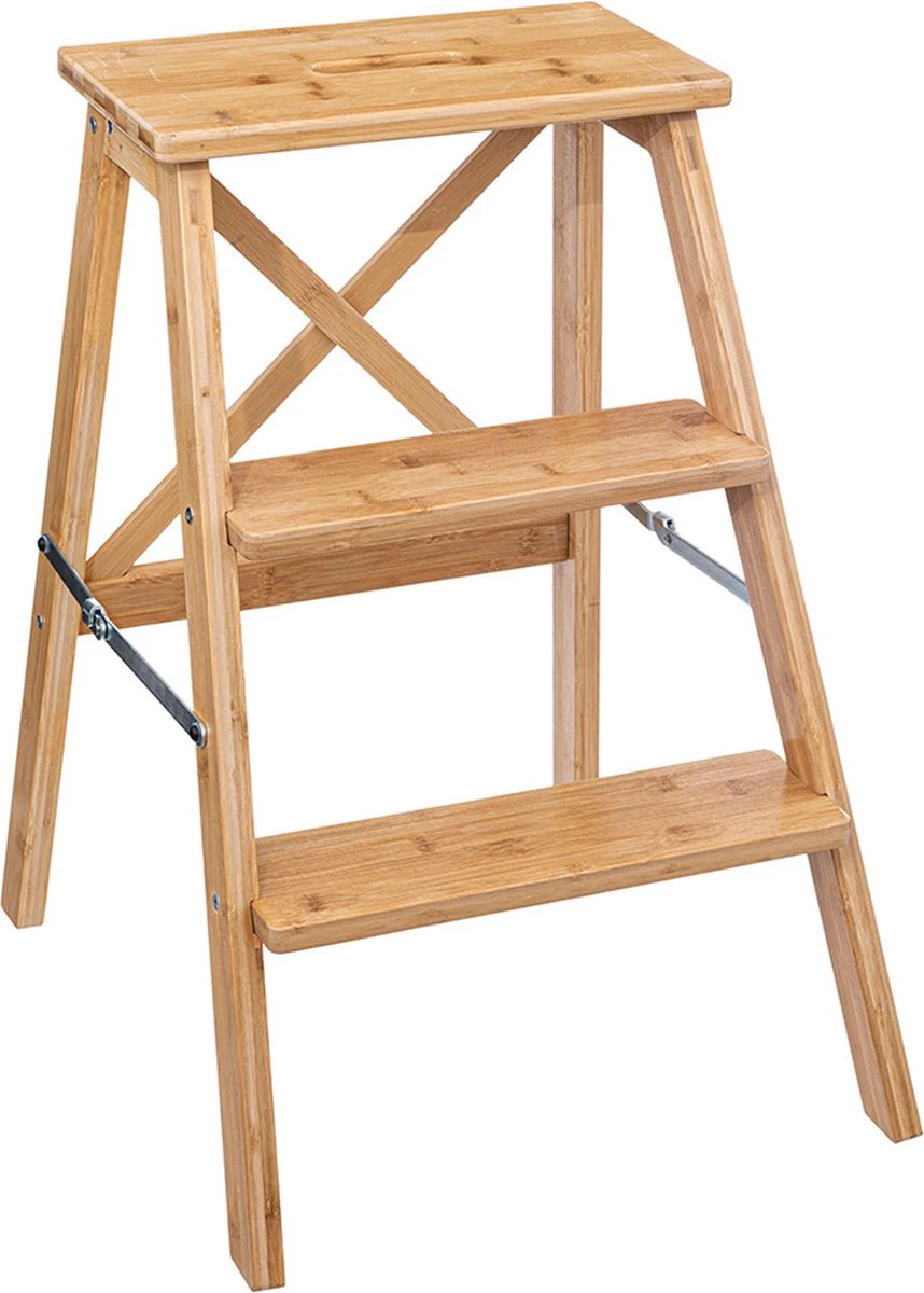 Merkloos Eazy Living Bamboe Opstapje Gautier 3 Merkloos Eazy Living Bamboe Opstapje Gautier