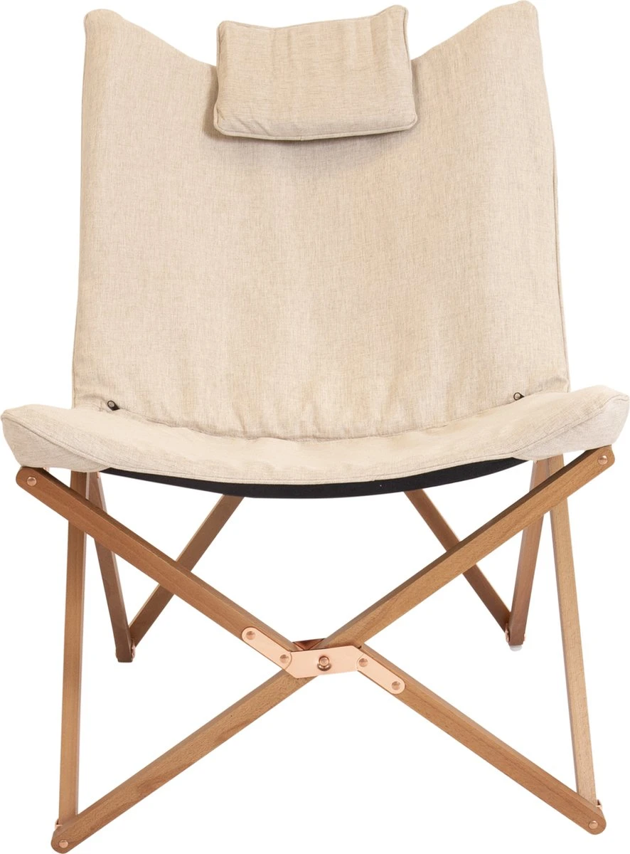 Bo-Camp Urban Outdoor Collection - Relaxstoel - Bloomsbury - M - Oxford Polyester - Beige 3 Bo-Camp Urban Outdoor Collection - Relaxstoel - Bloomsbury - M - Oxford Polyester - Beige
