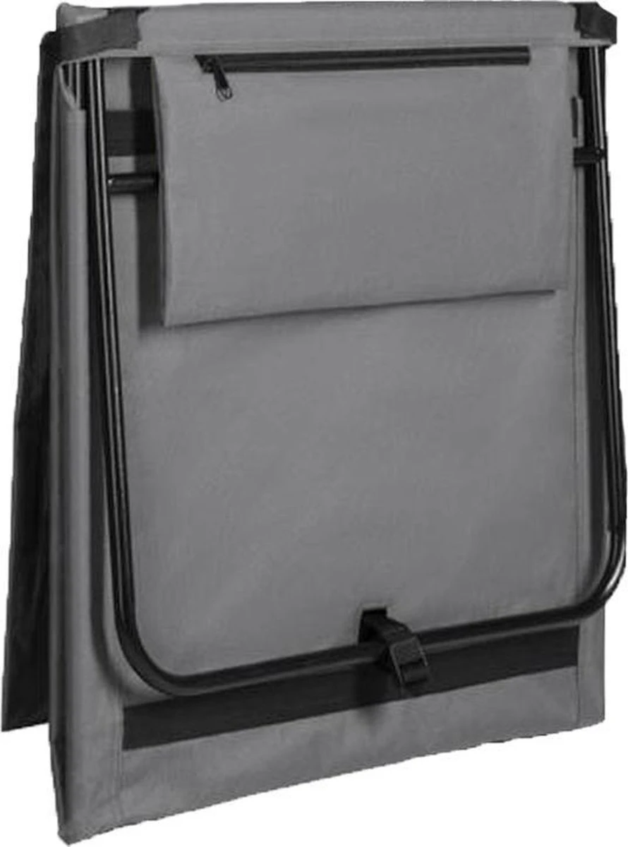 Strandmat Opvouwbaar Met Schouderband - Strandstoel Grijs 145x47x52 5 Strandmat Opvouwbaar Met Schouderband - Strandstoel Grijs 145x47x52 - Afbeelding 3