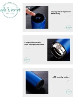 Thermoskan - Thermosfles 500 Ml - Temperatuur Display - 500 Ml - RVS - Wit - Able & Borret 10 Thermoskan - Thermosfles 500 Ml - Temperatuur Display - 500 Ml - RVS - Wit - Able & Borret -Buiten Kamperen 902x1200 3