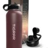 Tigrar - Waterfles Met Rietje - Drinkfles 1 Liter - Thermosfles - RVS - Rood - Incl. Extra Dop, 3 Rietjes En Reiniger 2 Tigrar - Waterfles Met Rietje - Drinkfles 1 Liter - Thermosfles - RVS - Rood - Incl. Extra Dop, 3 Rietjes En Reiniger -Buiten Kamperen 904x1200 2