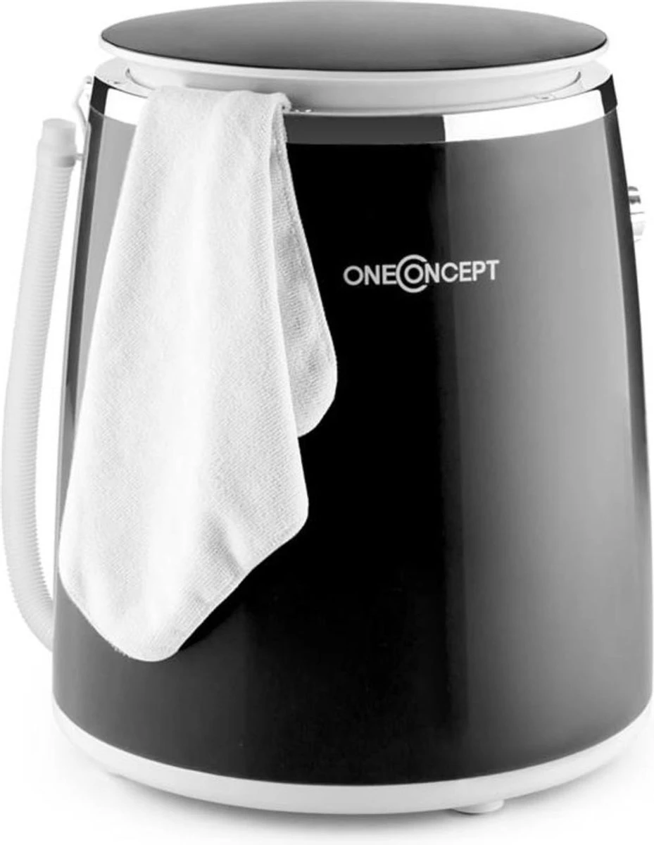 Ecowash Pico Mini-wasmachine En Centrifuge - 3,5 Kg - 380 W - IPX4 Waterdicht - Centrifugatievermogen 1320 TPM - Zwart 3 Ecowash Pico Mini-wasmachine En Centrifuge - 3,5 Kg - 380 W - IPX4 Waterdicht - Centrifugatievermogen 1320 TPM - Zwart