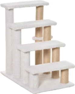 PawHut Huisdierentrap Met Krabpaal Bal 4 Treden Kattentrap Dierentrap Pluche Jute D06-093 14 PawHut Huisdierentrap Met Krabpaal Bal 4 Treden Kattentrap Dierentrap Pluche Jute D06-093 -Buiten Kamperen 963x1200 4